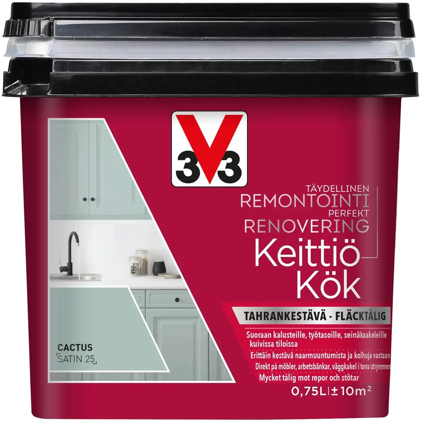 V33 Remontointimaali keittiö 750ml Cactus