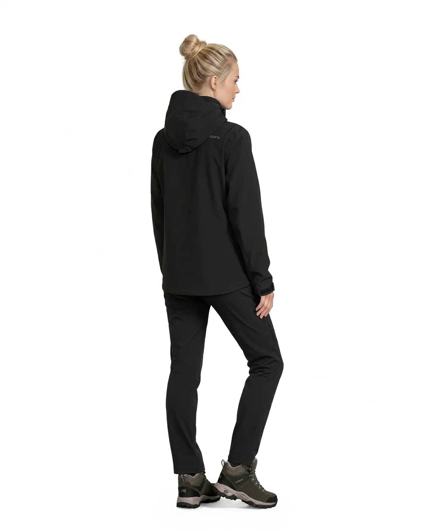 Luode12 naisten kevytvanutakki 223L332471 - BLACK - 4