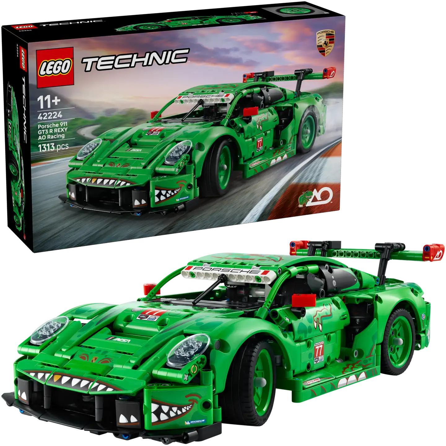 LEGO® Technic 42224 Porsche 911 GT3 R REXY AO Racing ‑auto - 1