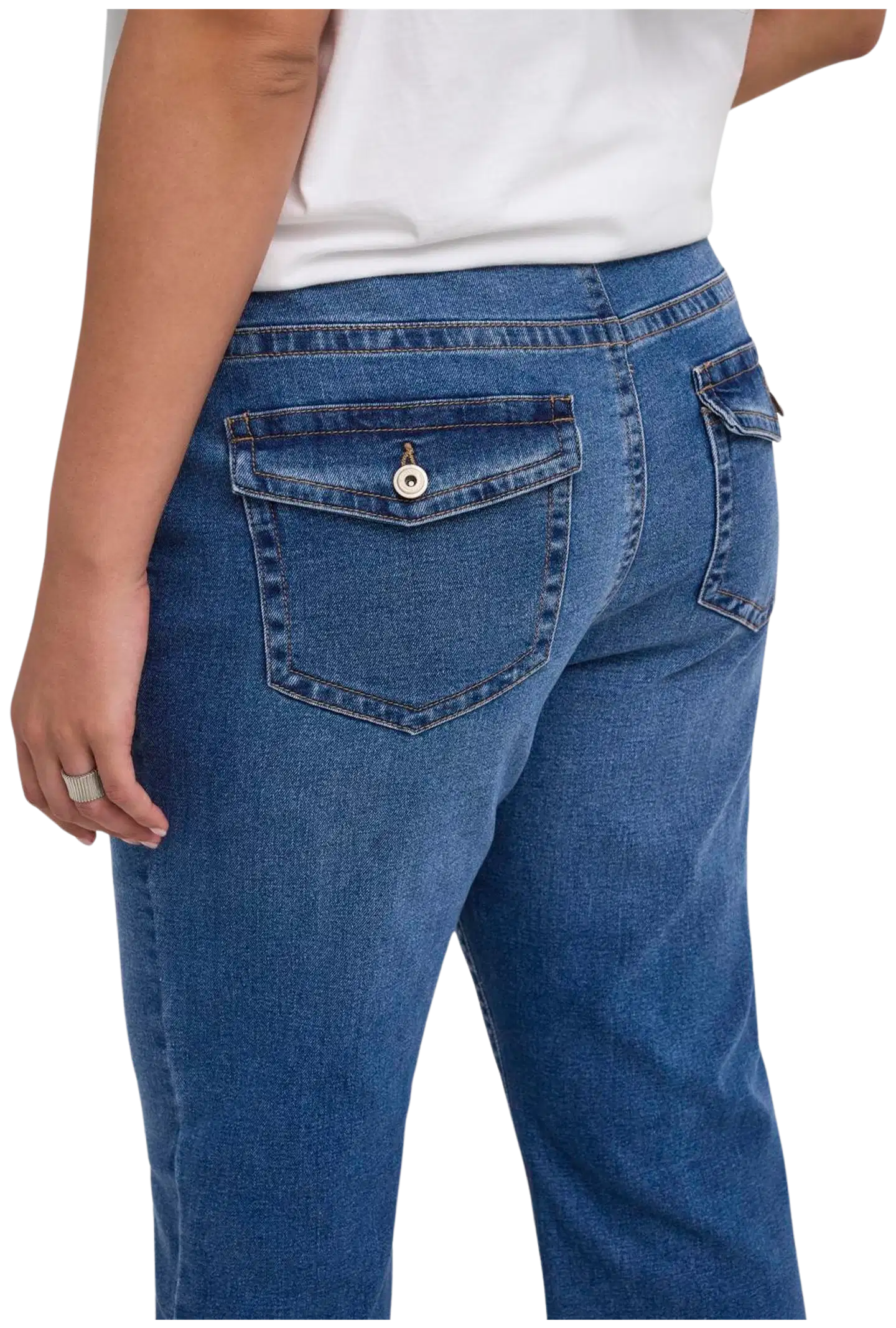 Only Carmakoma naisten farkut Carphoebe - Medium Blue Denim - 7