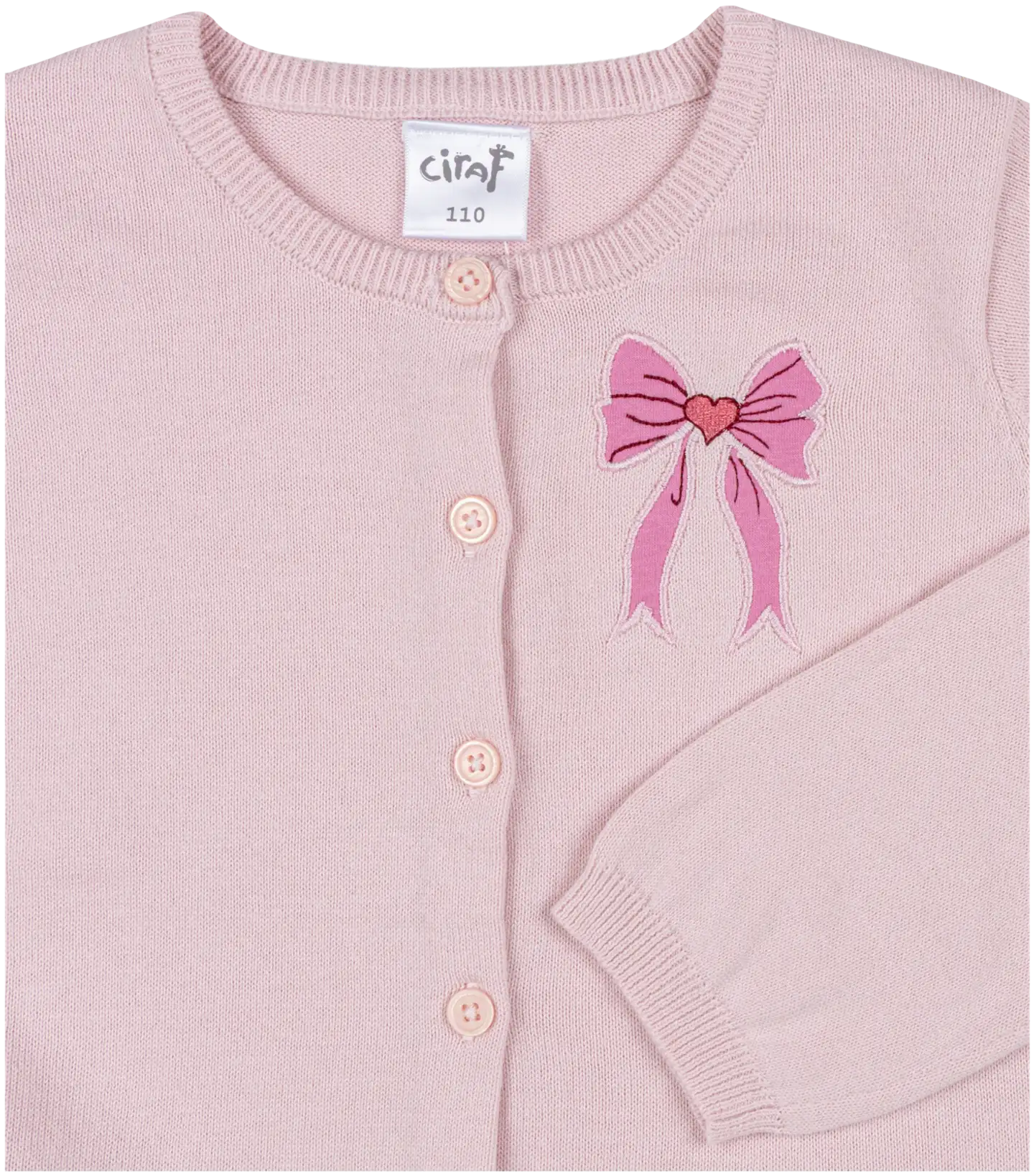 Ciraf lasten neuletakki frilla 25tc260232 - 13-2803tcx pale lilac - 3