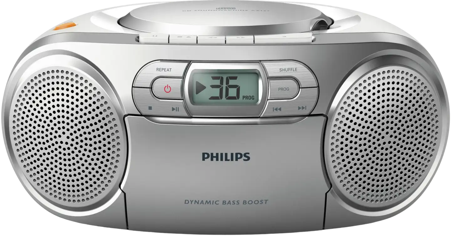 Philips kannettava CD-radio-kasettisoitin AZ127