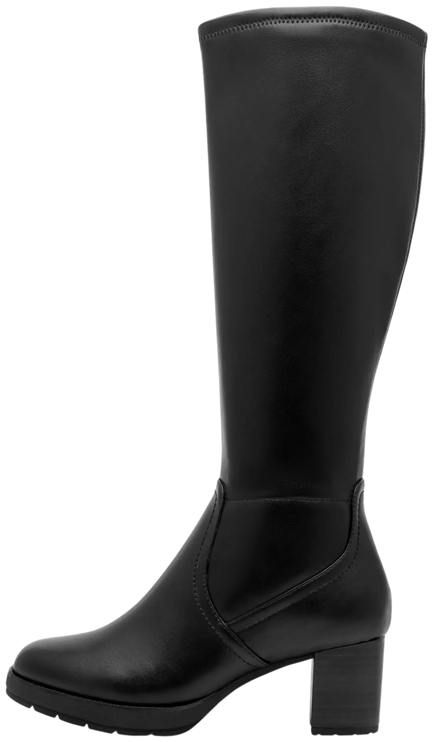 Jana shoes naisten stretchsaapas 25566 - BLACK - 3
