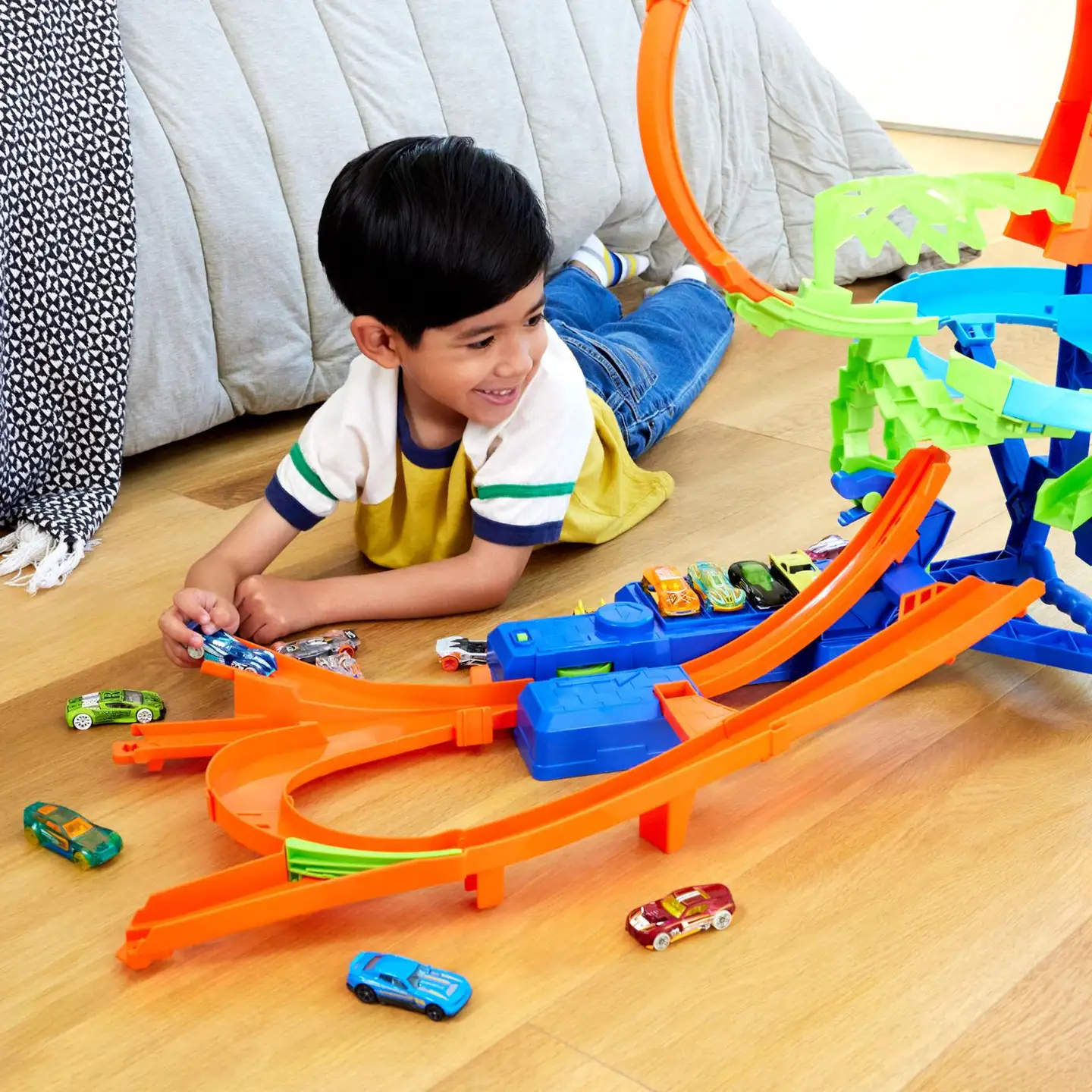 Hot Wheels Stunt Tracks Mid-Air Crash -Autorata - 7