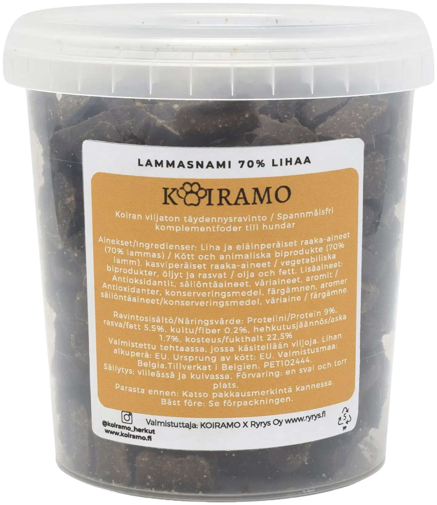 Lammasnami 70% lihaa, 500g Koiramo - 3