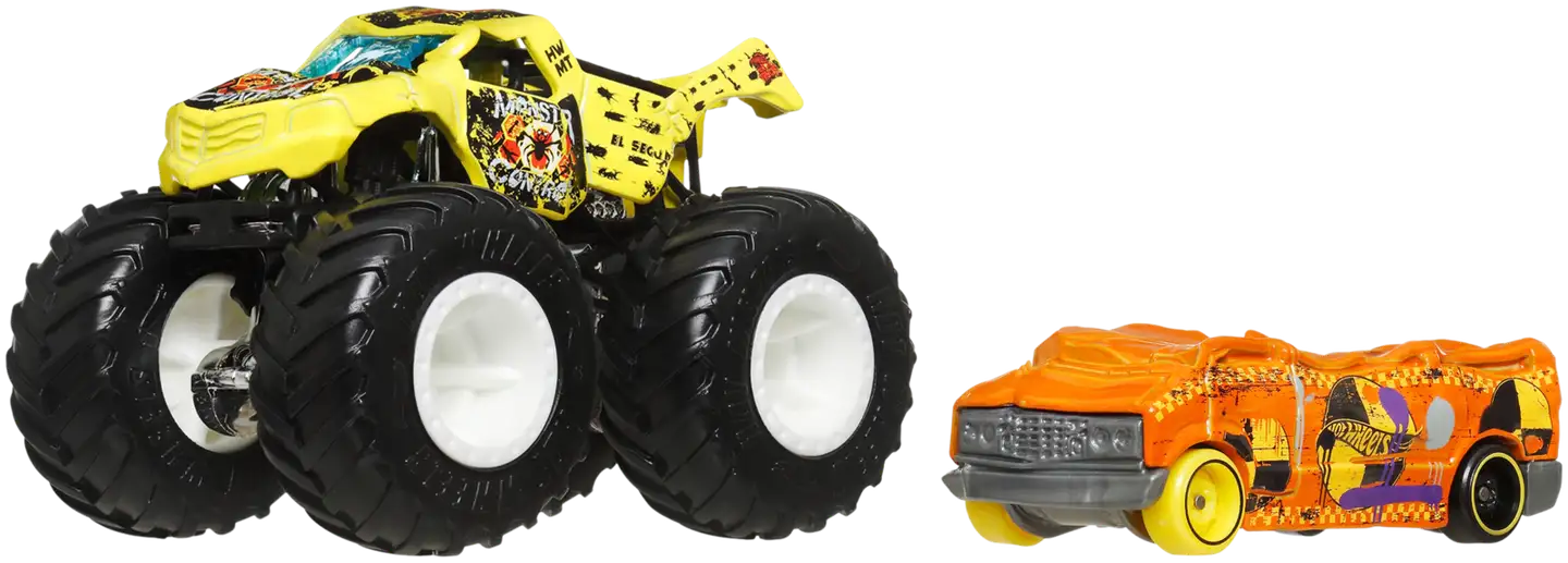 Hot Wheels monsteriauto + pikkuauto - 2