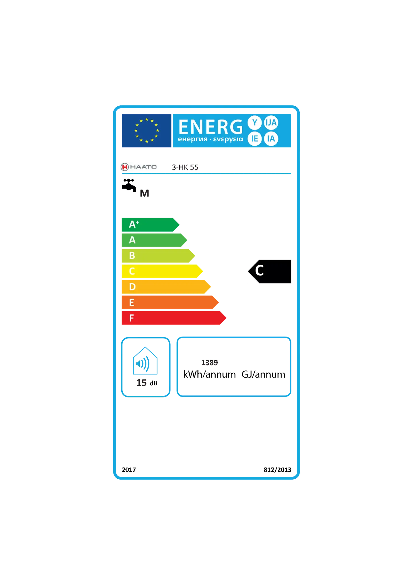Haato käyttövedenlämmitin HK 55 2 kW - 2