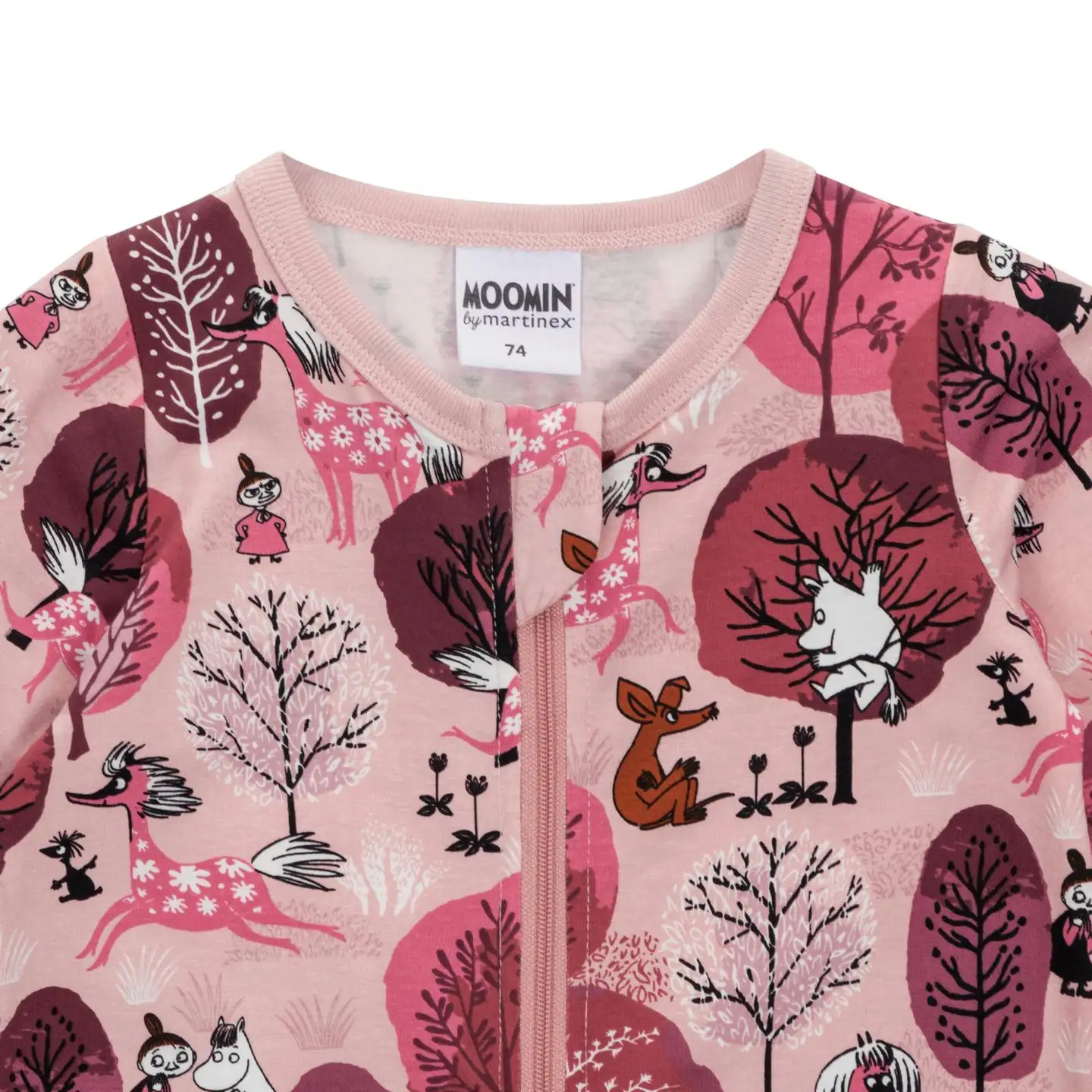 Moomin by Martinex vauvojen pyjama Kuiskutus 589928 - Vaaleanpunainen - 2