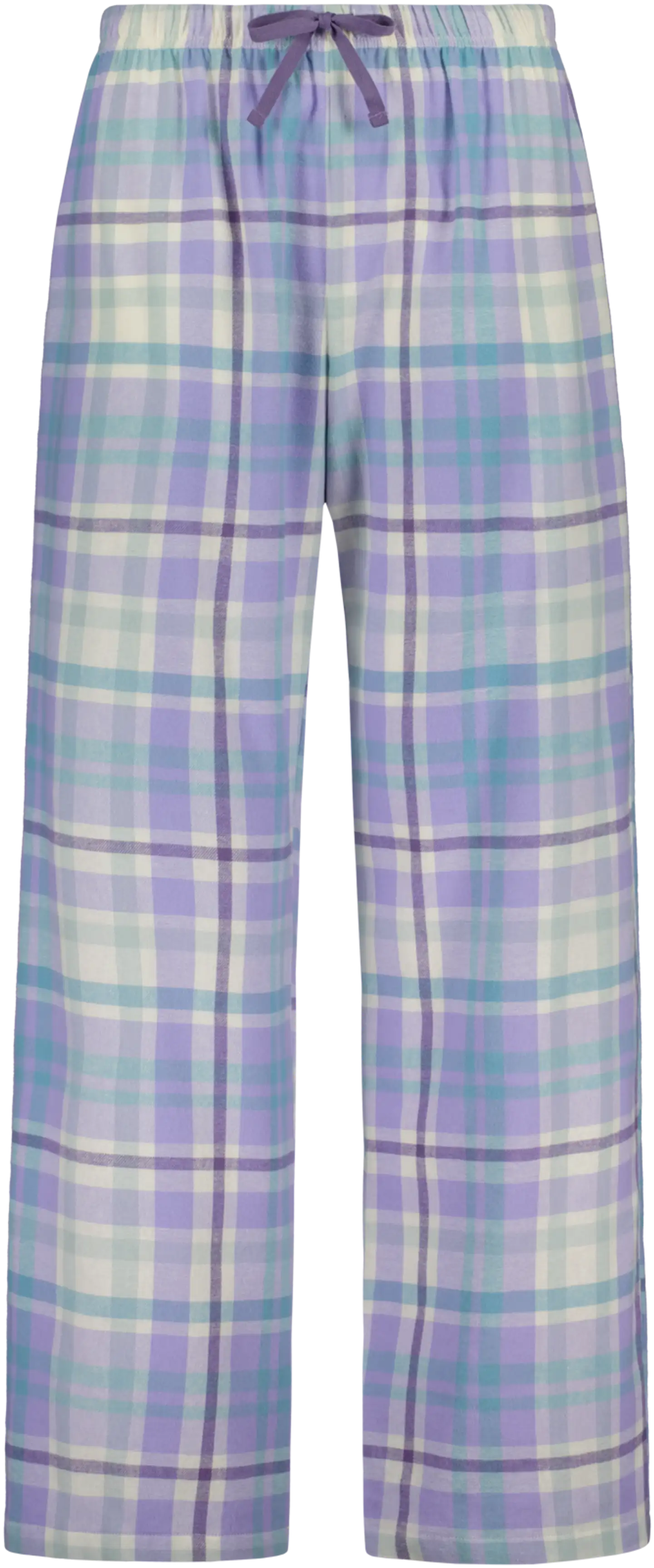 Actuelle naisten flanellihousut 212A042602 - Lilac check