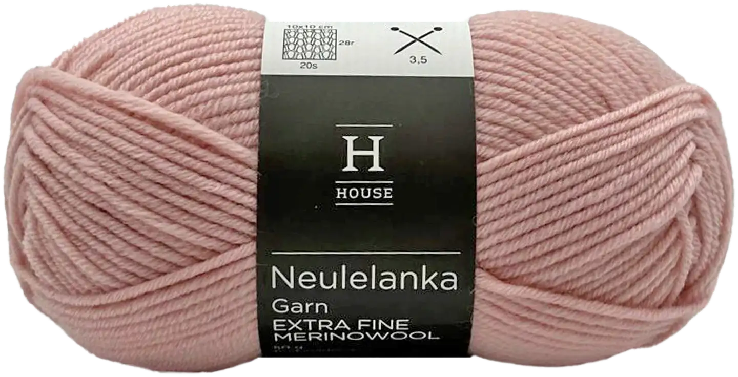 House neulelanka merinovilla 311120 50 g Light Pink 12083