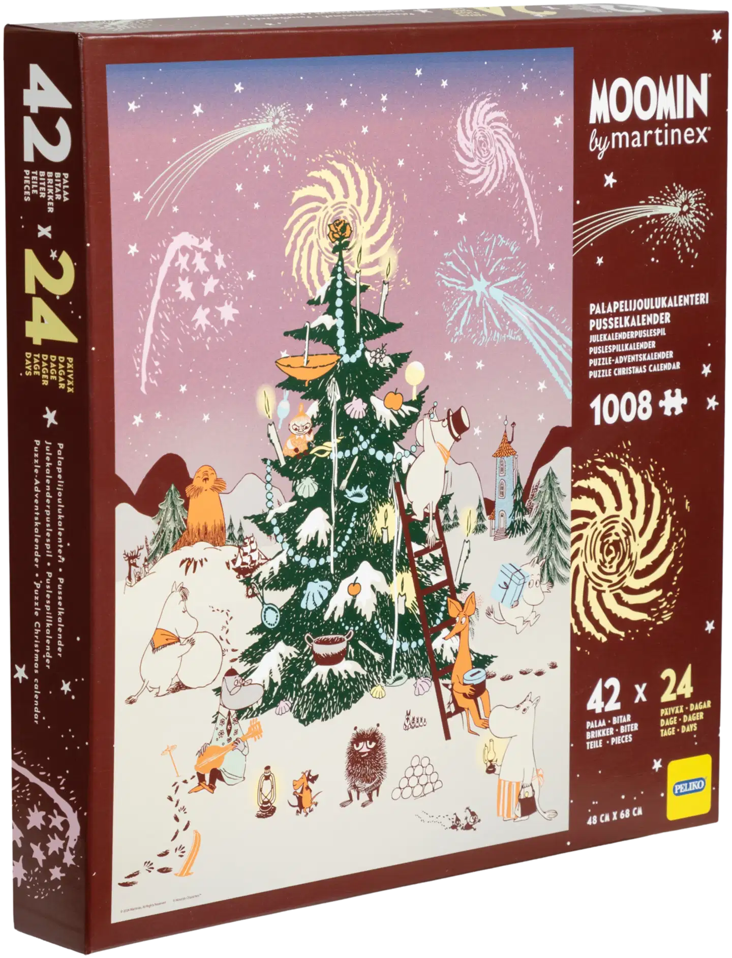Peliko palapelijoulukalenteri Muumi 1008 palaa Yule Night - 1