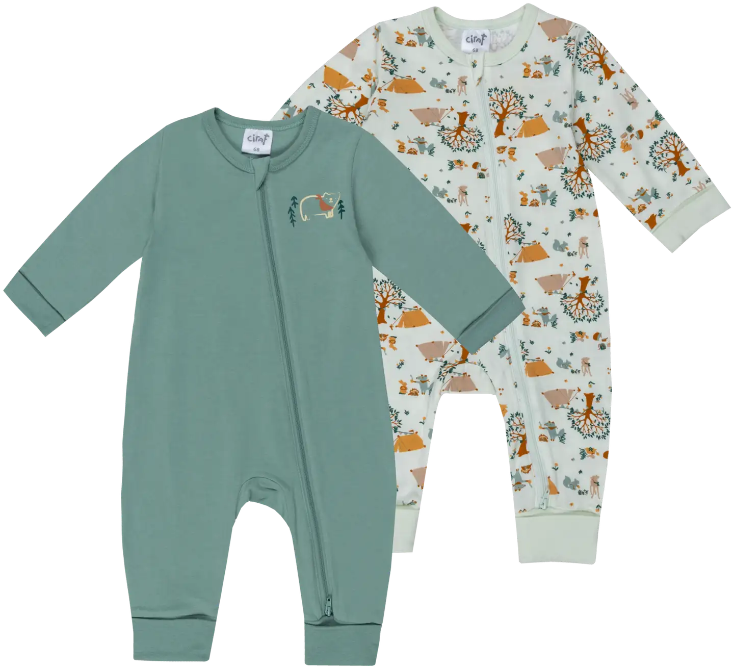 Ciraf vauvojen unipuku Retkellä 250B260107 2-pack - 16-5808tcx iceberg green - 1