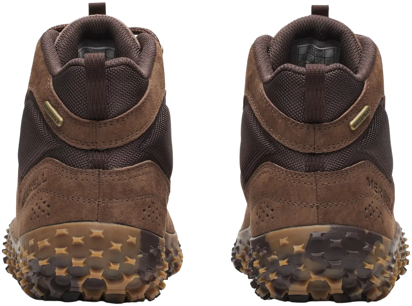 Merrell miesten paljasjalkakenkä Wrapt Mid WP Brown - Mole - 4