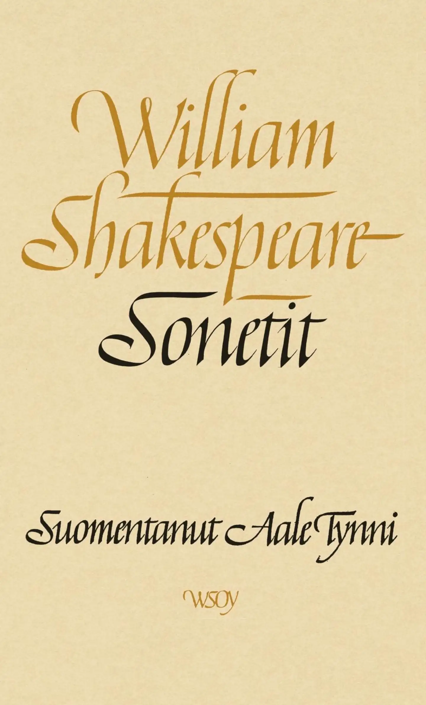 Shakespeare, Sonetit