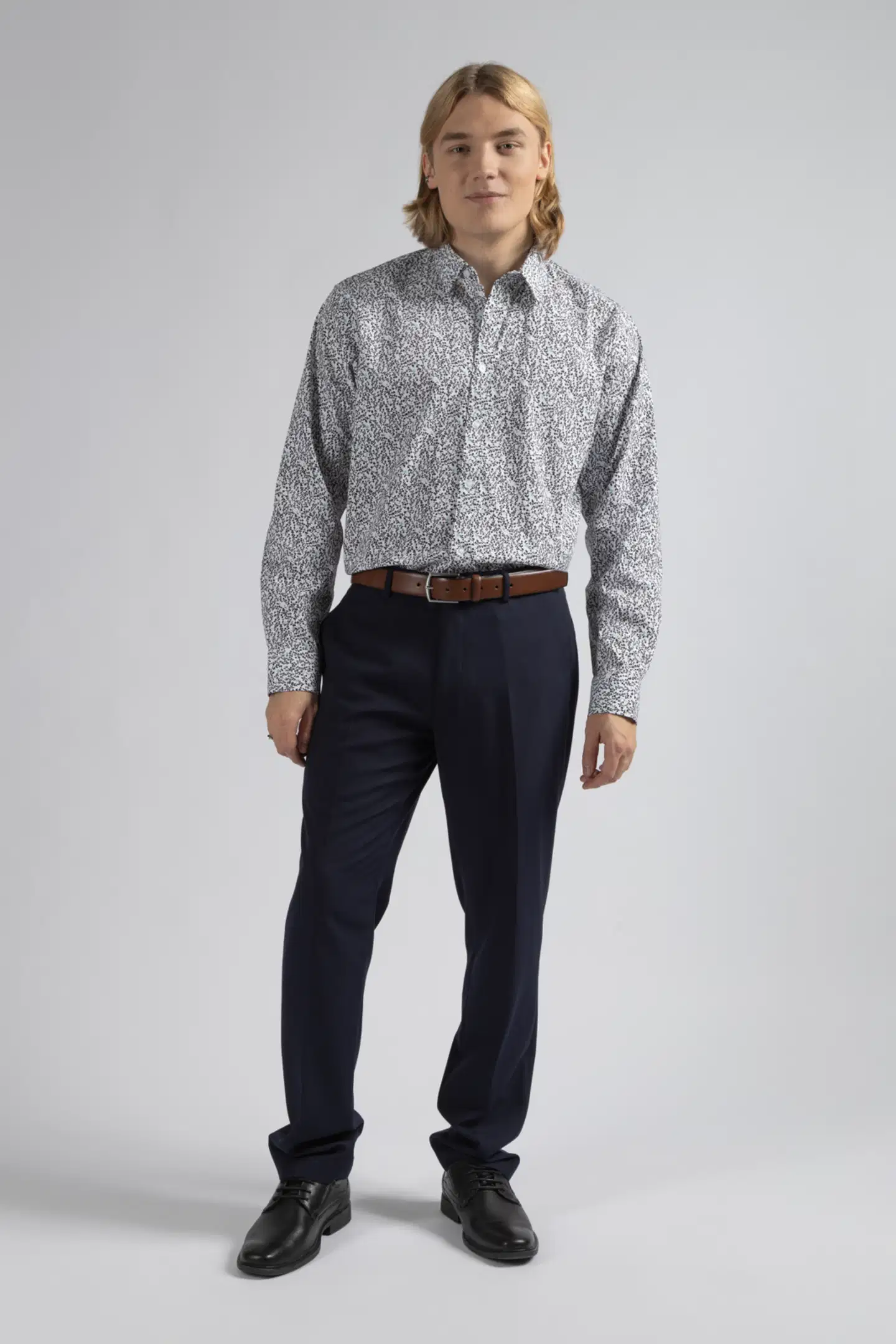 London Fog miesten puvunhousut normaali rf 2020lf2 - Night Sky - 7