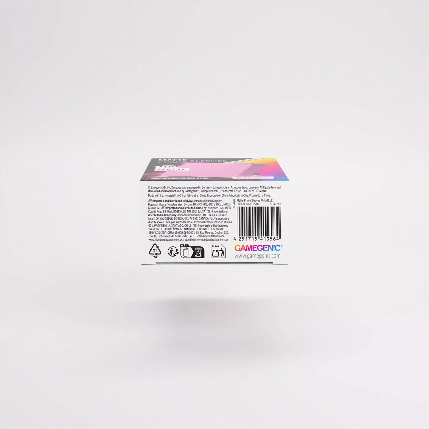 Gamegenic Matte Prime -korttisuojat 66 × 91 mm, violetti - 3