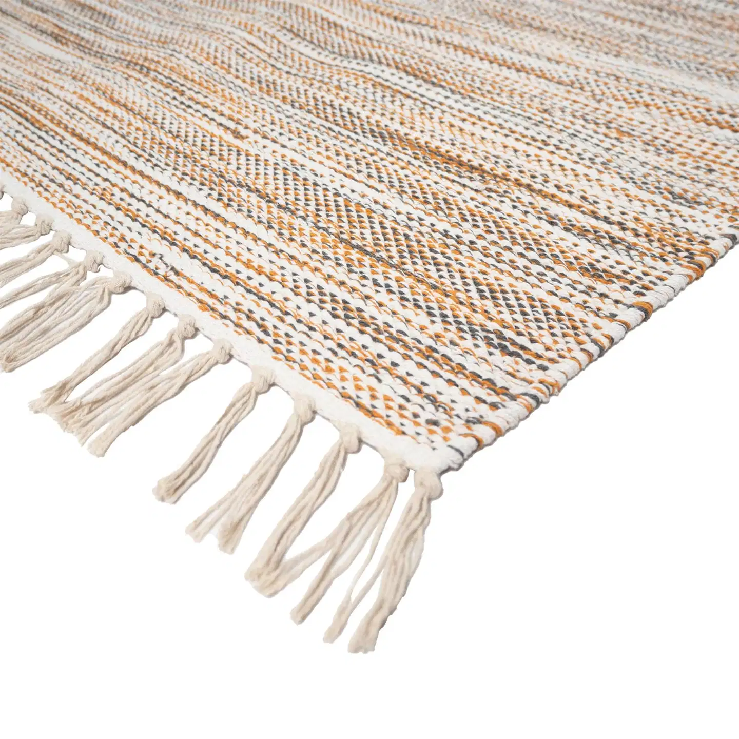 ihankotona puuvillamatto Kesälahti 80x200 cm ruskea-harmaa - 2