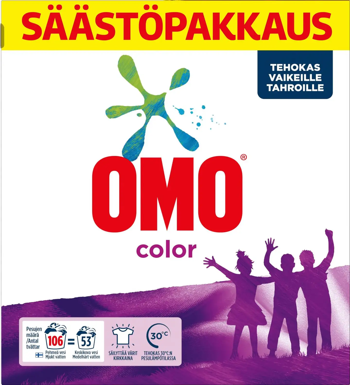 Omo Color Pyykinpesujauhe Värillisille vaatteille 3.72 kg 106 pesua