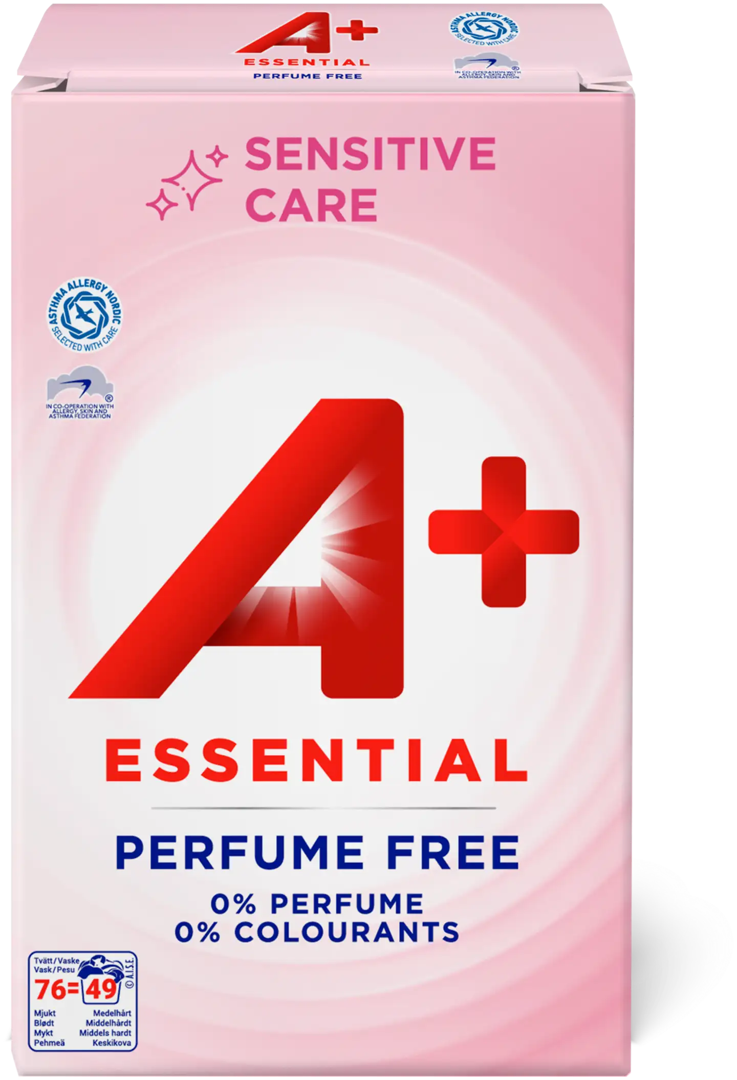 A+ Essential Sensitive Pyykinpesujauhe 3,445kg