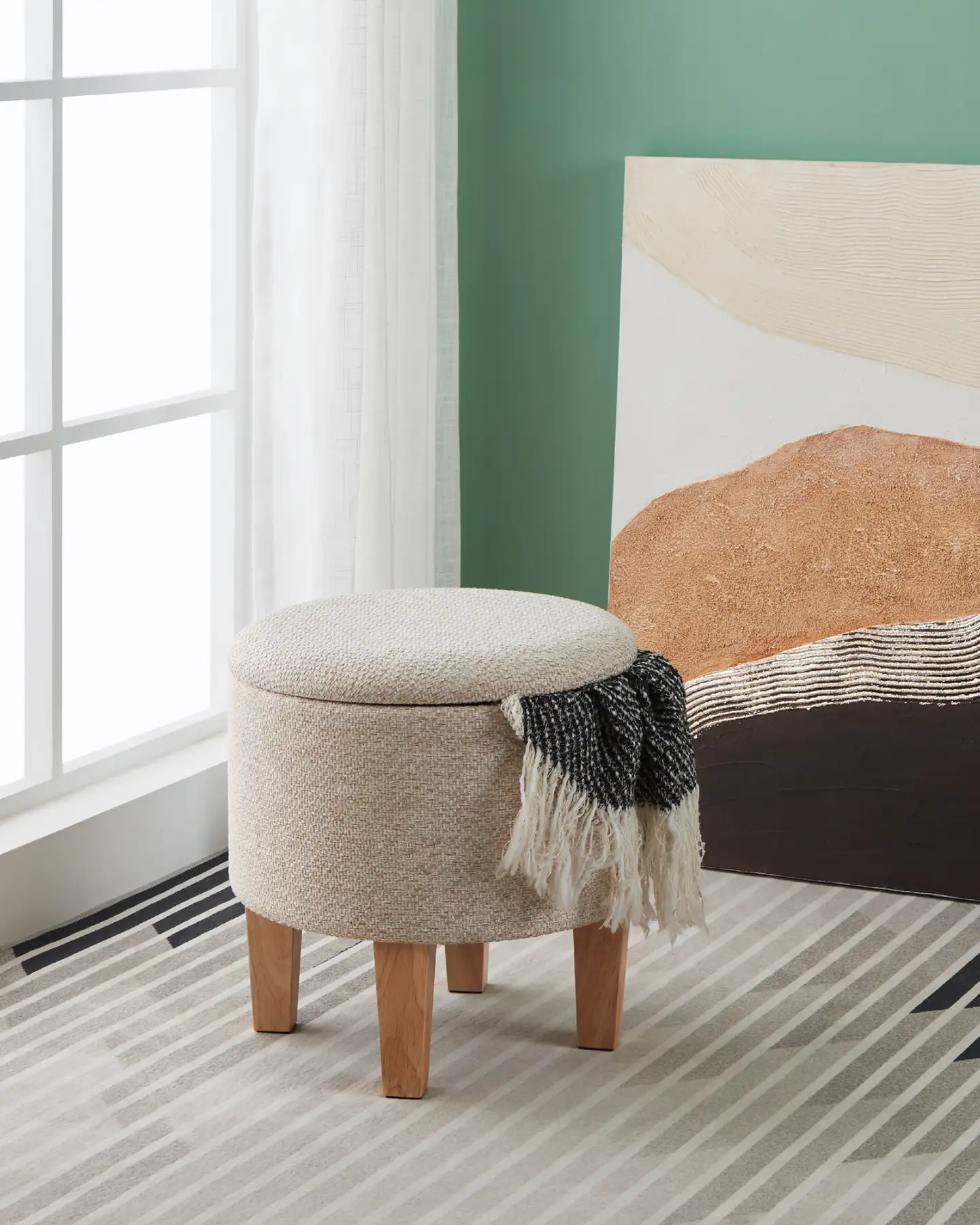 EGLO jakkara Mashike Ø39 cm beige - 5
