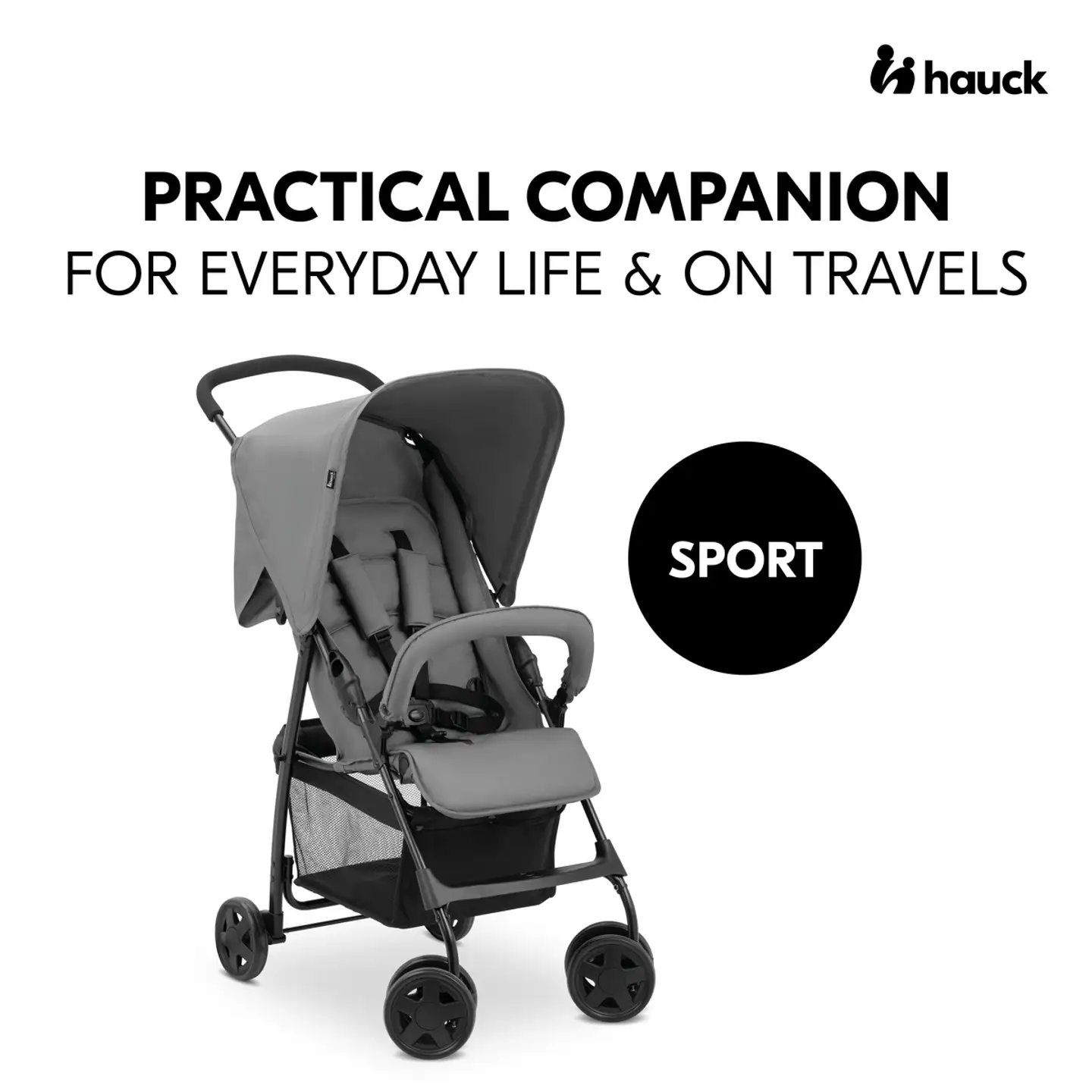 Hauck rattaat Sport harmaa - 11