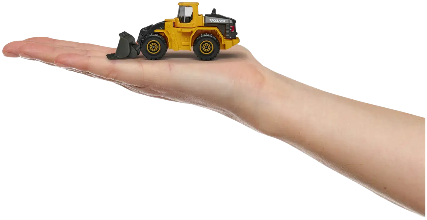 Majorette Volvo Premium työmaa-ajoneuvot, die-cast, 7,5 cm, lajitelma, myydään yksittäin - 7
