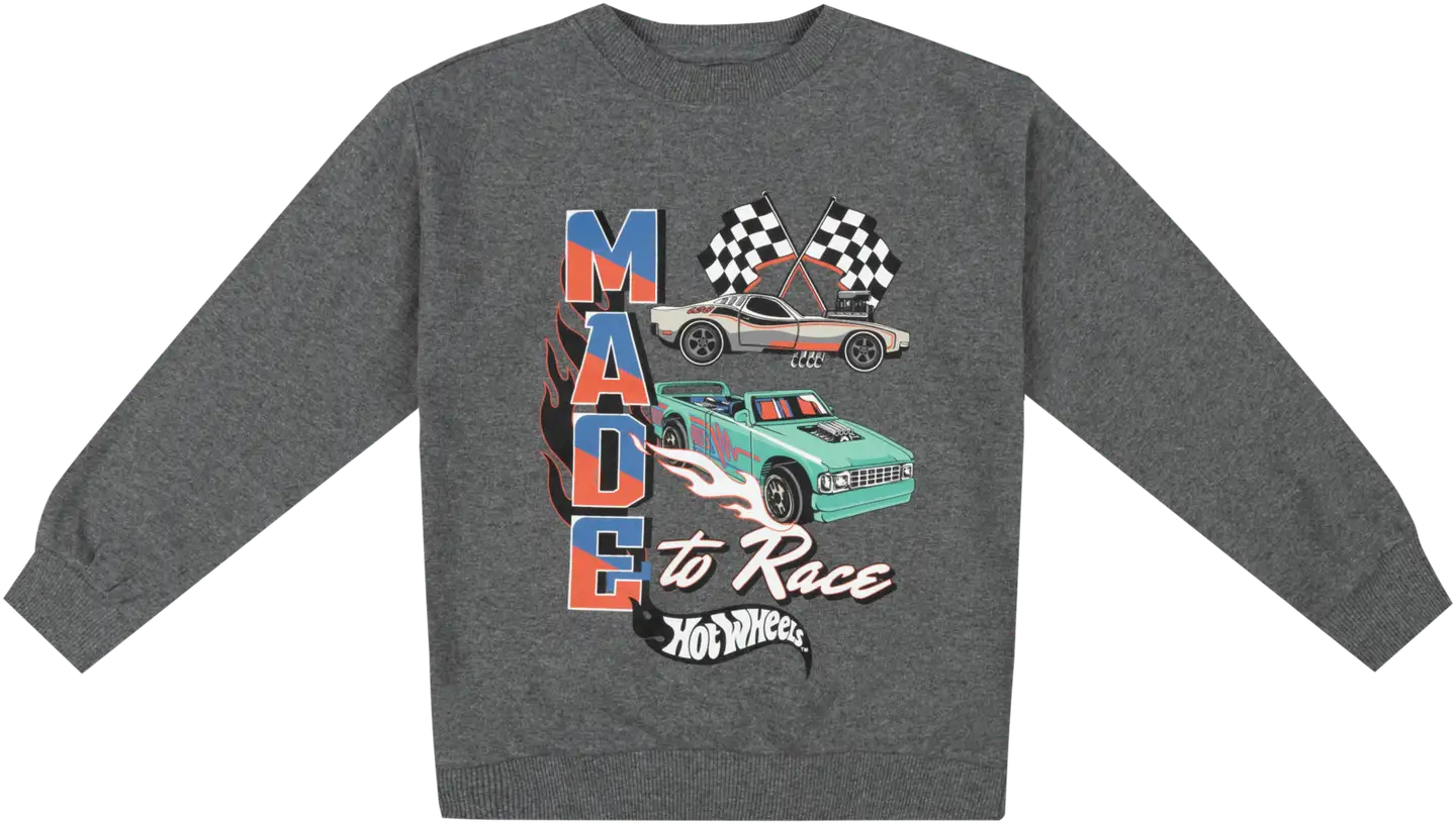 Hot Wheels lasten collegepaita A9-0071 - Charcoal Marl - 1