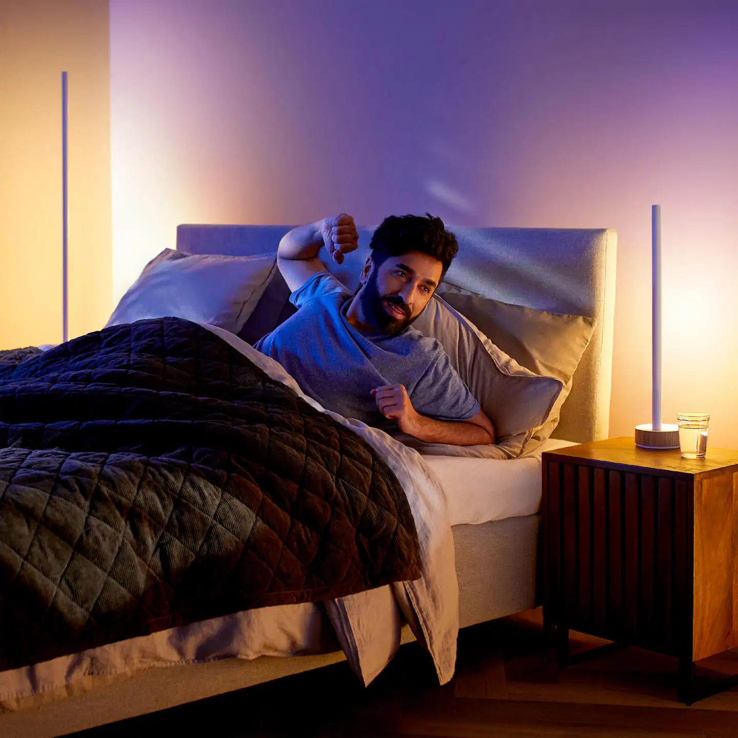Philips Hue Gradient Signe -lattiavalaisin 29W 2000-6500K 2550LM tammi säädettävä monivärinen - 6
