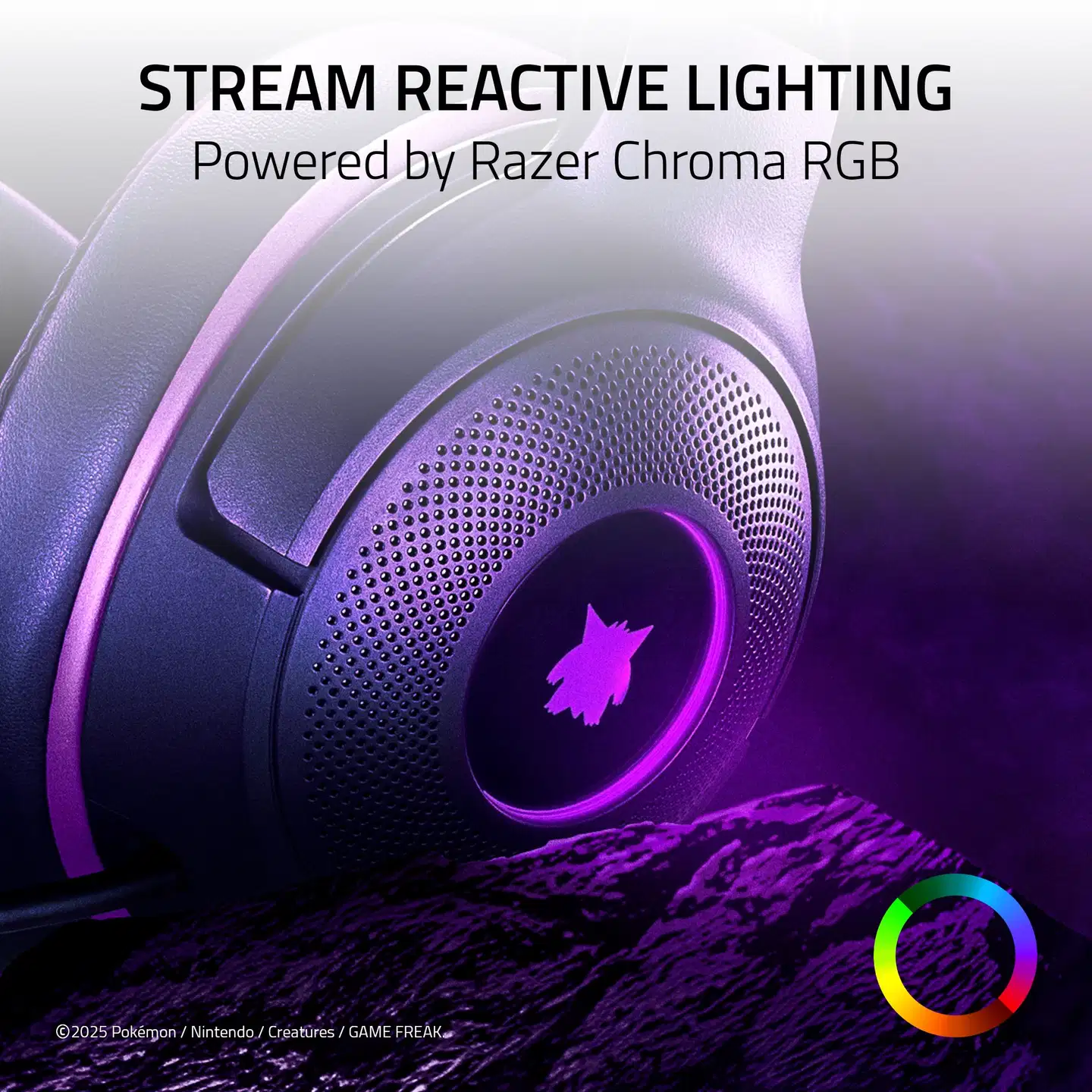Razer Kraken Kitty V2 kuulokkeet, Pokemon Gengar edition - 7