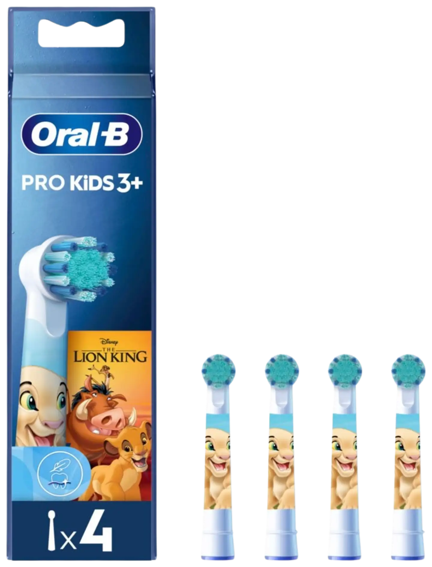 Oral-B Vaihtoharjat Pro Kids  Disney Leijonakuningas-teemalla 4 kpl - 1