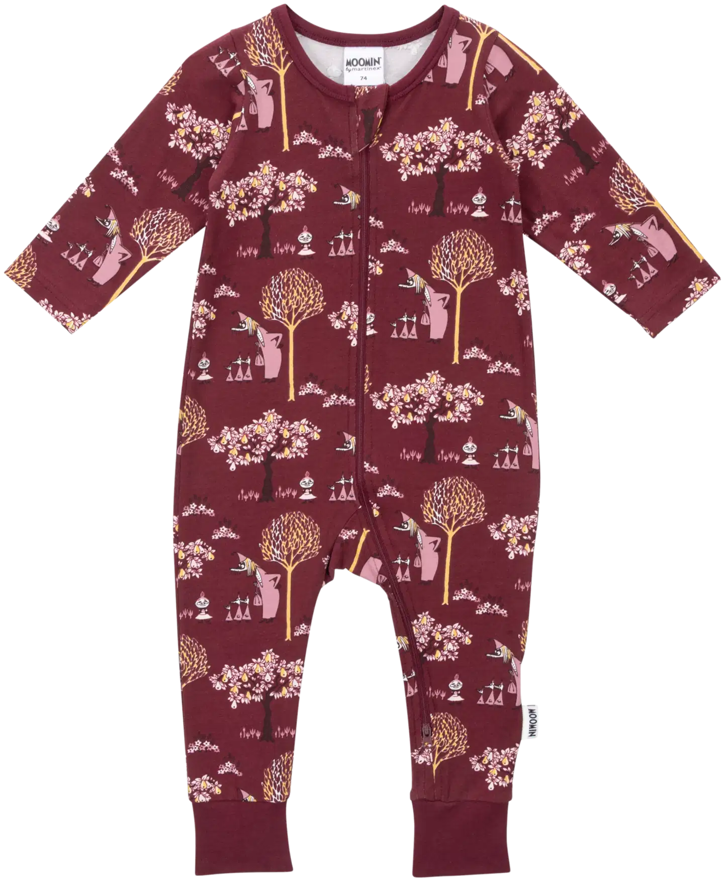 Muumi vauvojen pyjama Vilijonkka 593267 - burgundi - 1