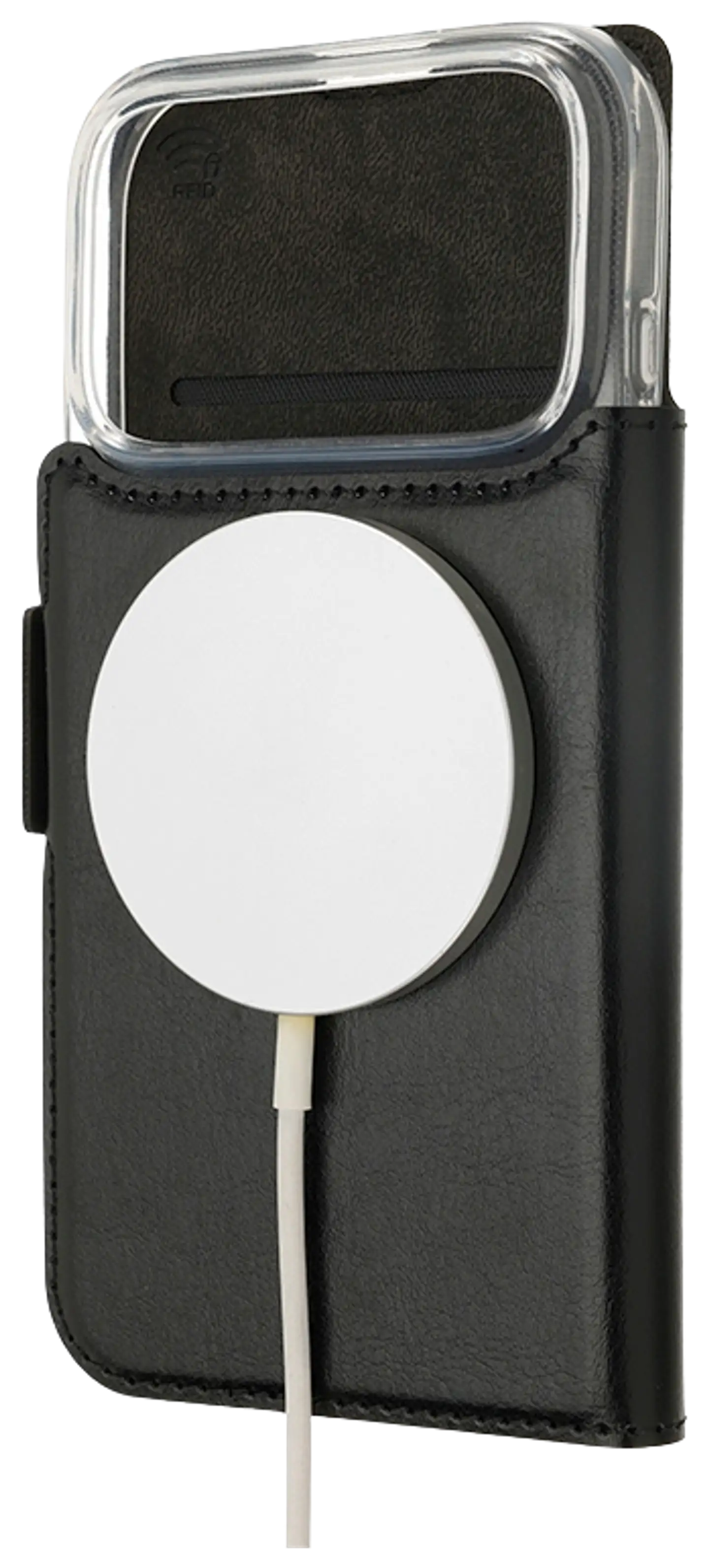 Wave MagSafe -yhteensopiva Book Case, Apple iPhone 17 Pro, musta - 2