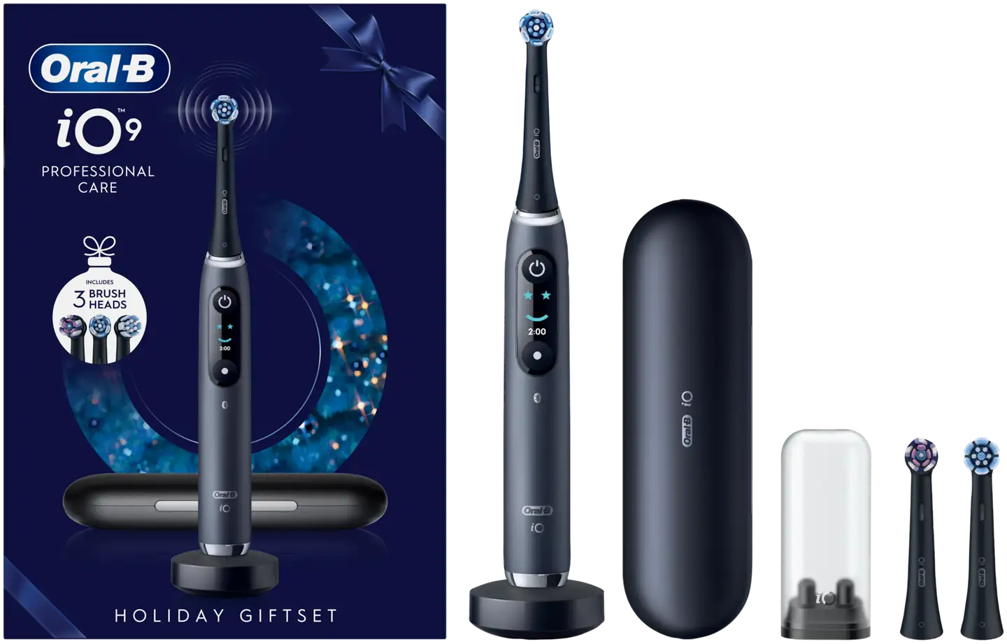 Oral-B sähköhammasharja iO9S musta lahjapakkaus - 2