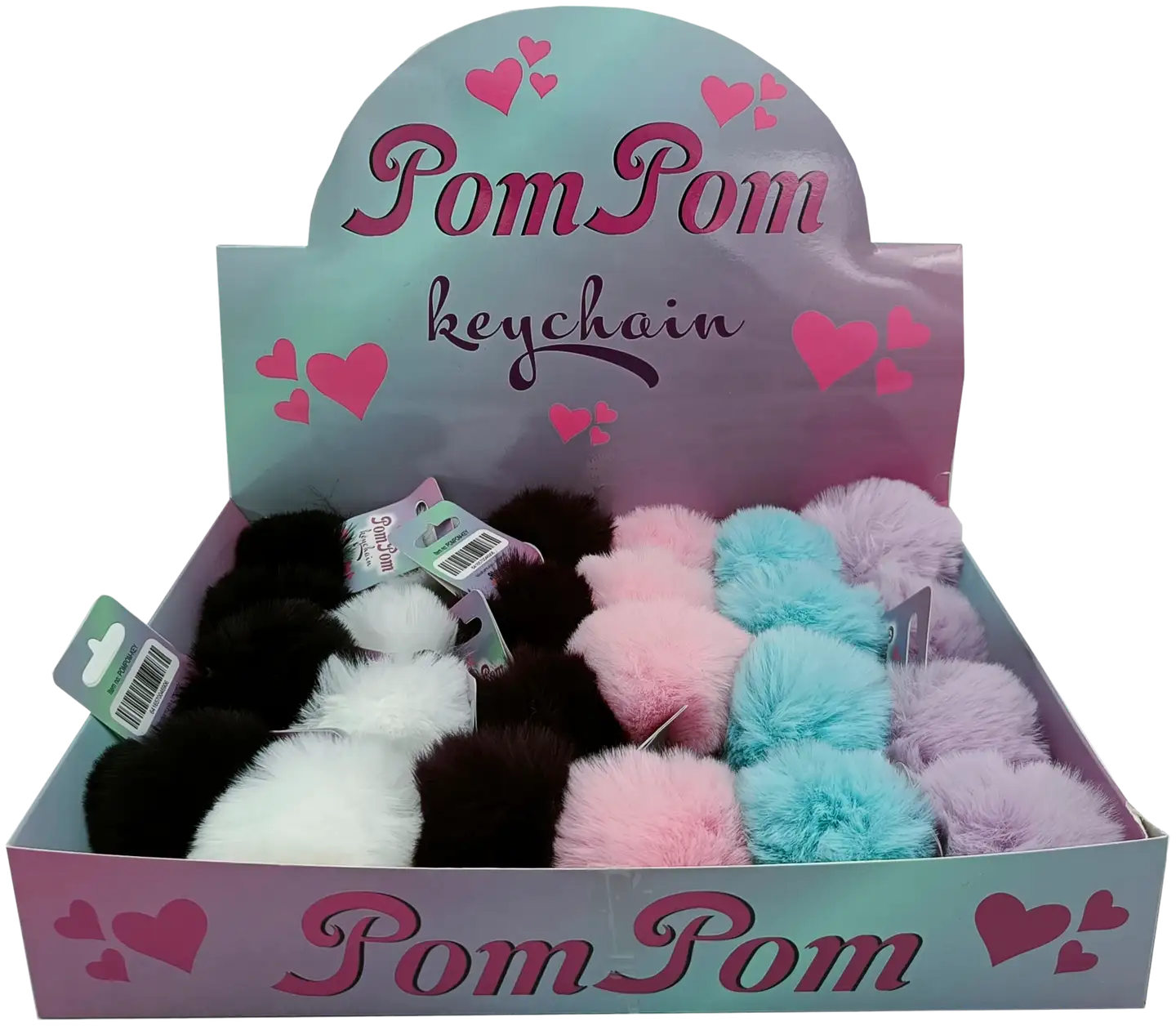Avaimenperä Pompom, erilaisia värejä - 2