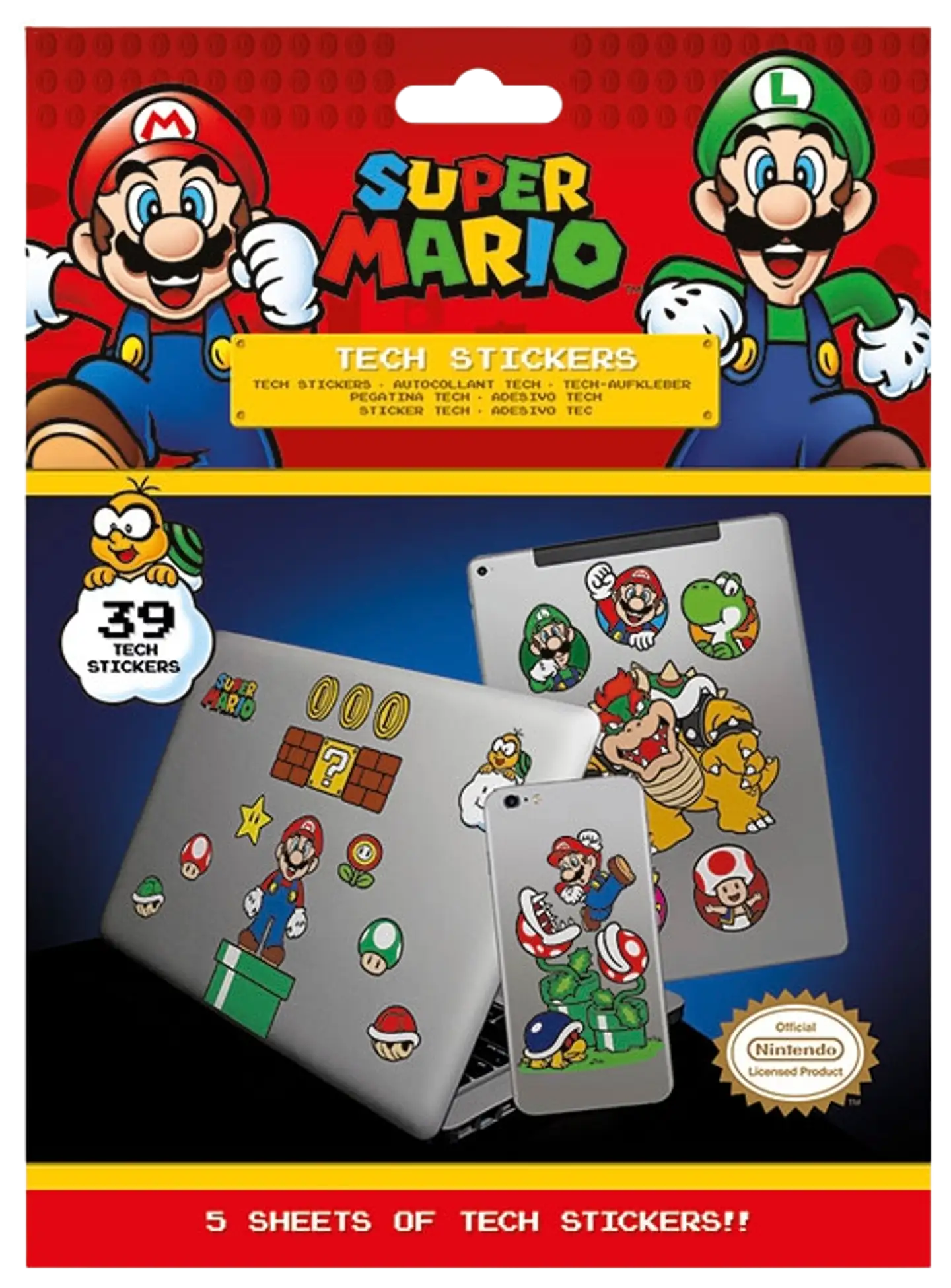 Super Mario (Mushroom Kingdom) tekniset tarrat