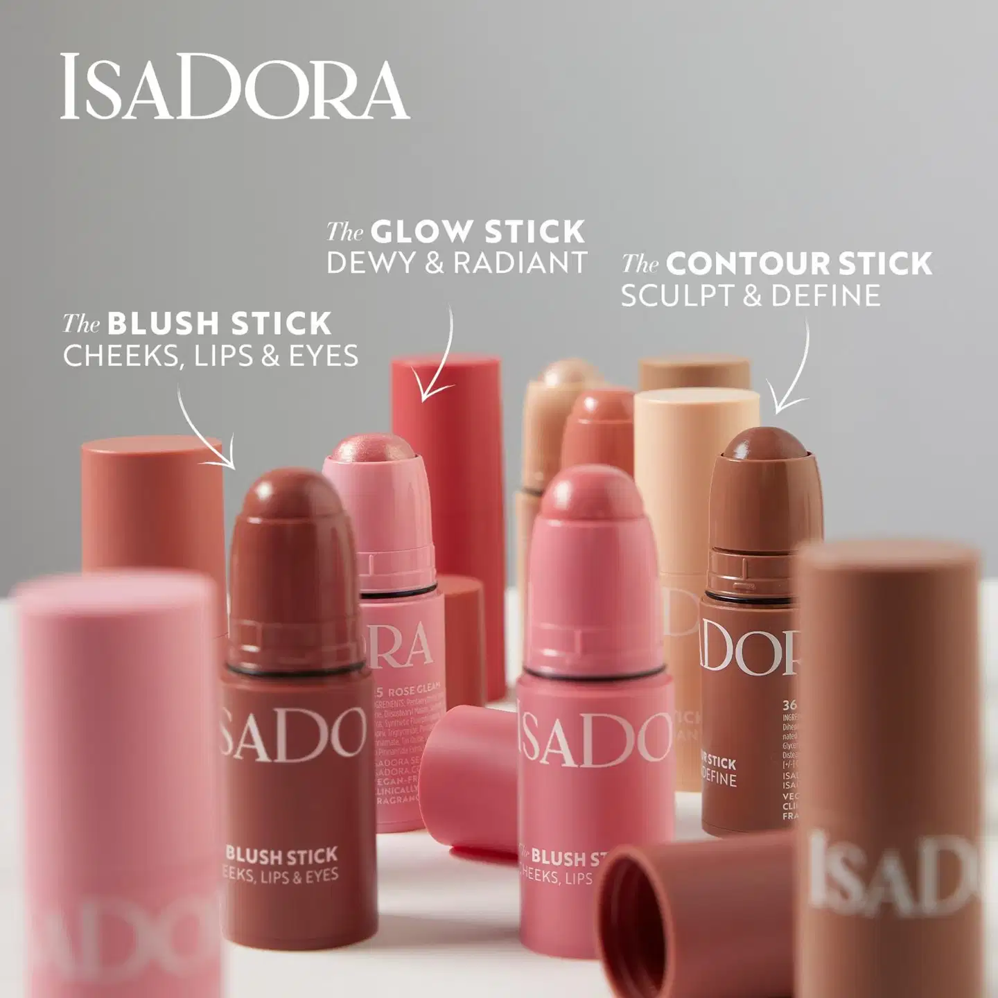 Isadora The Blush Stick poskipunapuikko 44 Coral Rose 5,5 g - 44 Coral Rose - 5