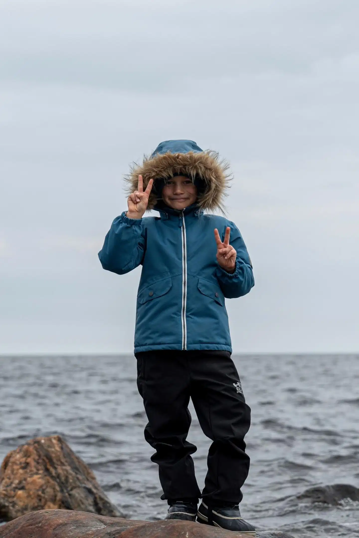 HC Outwear lasten toppatakki Gast ECO - Petrol blue - 4