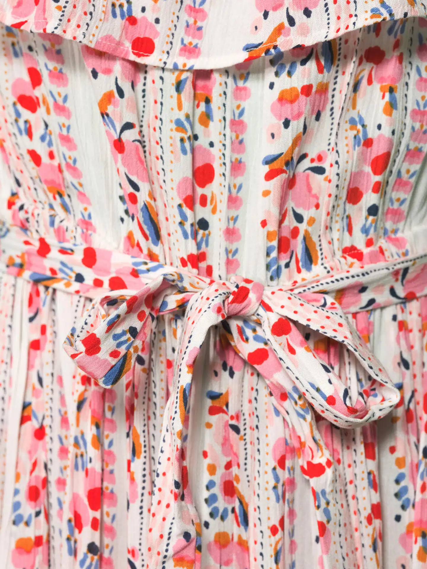 Margaux Riviera naisten pitkä mekko HI-CHO-04 - Pink AOP - 5