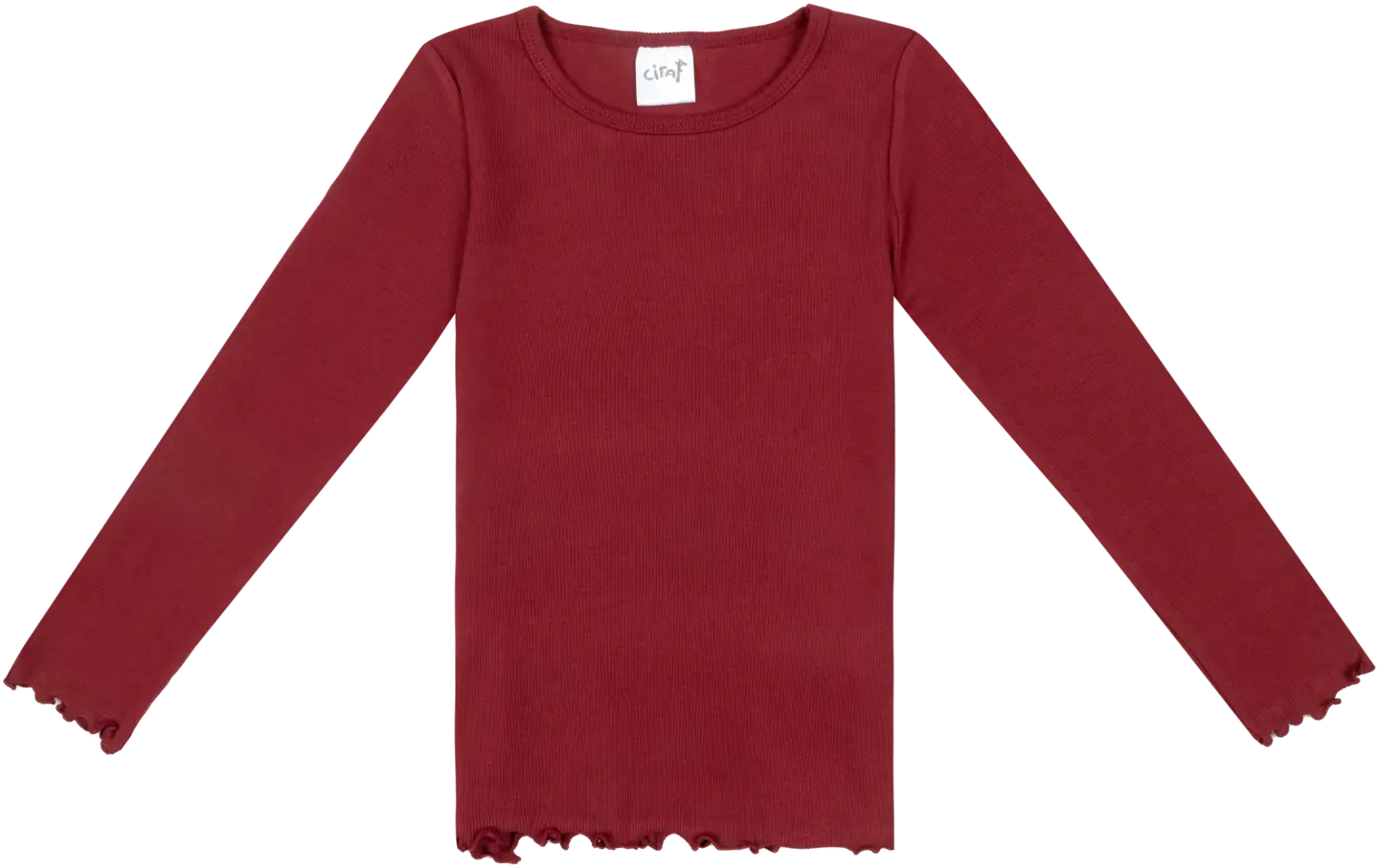 Ciraf lasten trikoopaita rib 25TC252809 - 19-1934tcx tibetan red - 1
