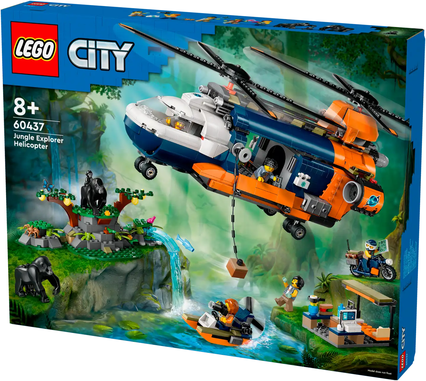 LEGO City Exploration 60437 Viidakkotutkijan helikopteri leirissä - 3