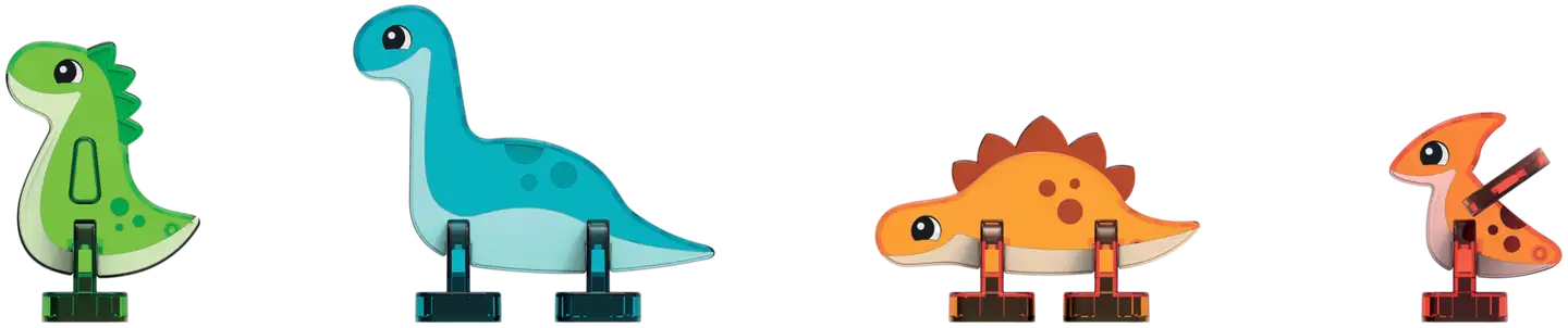 Geomag Magnetic Tiles Dino World - 4