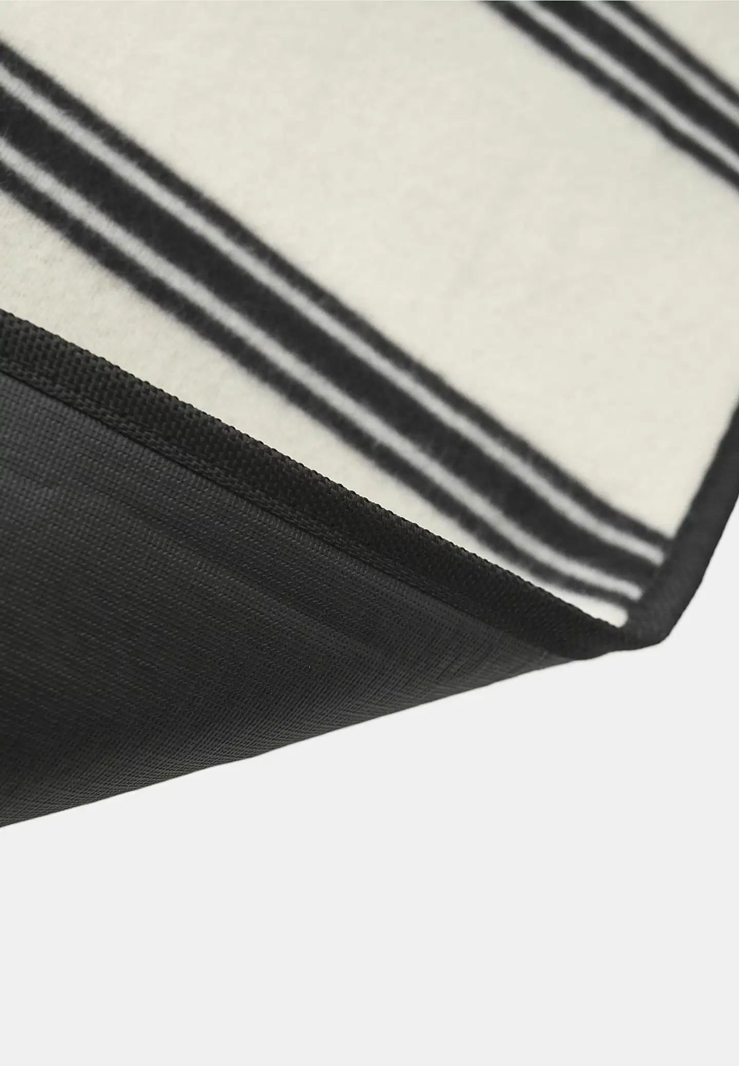 Åhléns Home picnickhuopa Stripe 120x150cm white/blac - 4