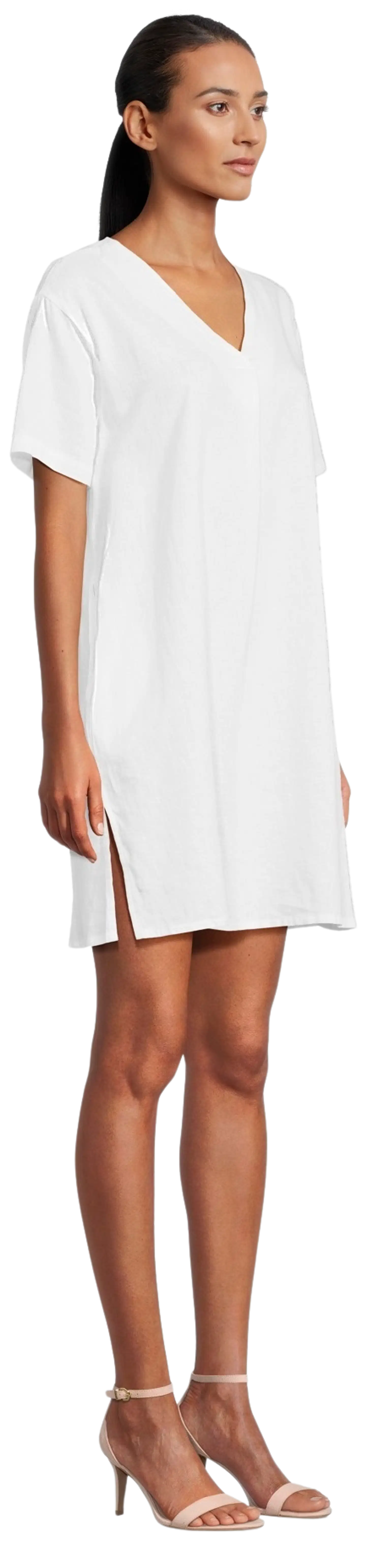 London Fog naisten pellavasekoitetunika 218L261701 - Cloud dancer - 4