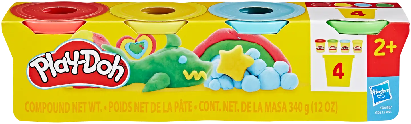 Play-Doh Muovailuvaha 4-pakkaus, erilaisia - 1