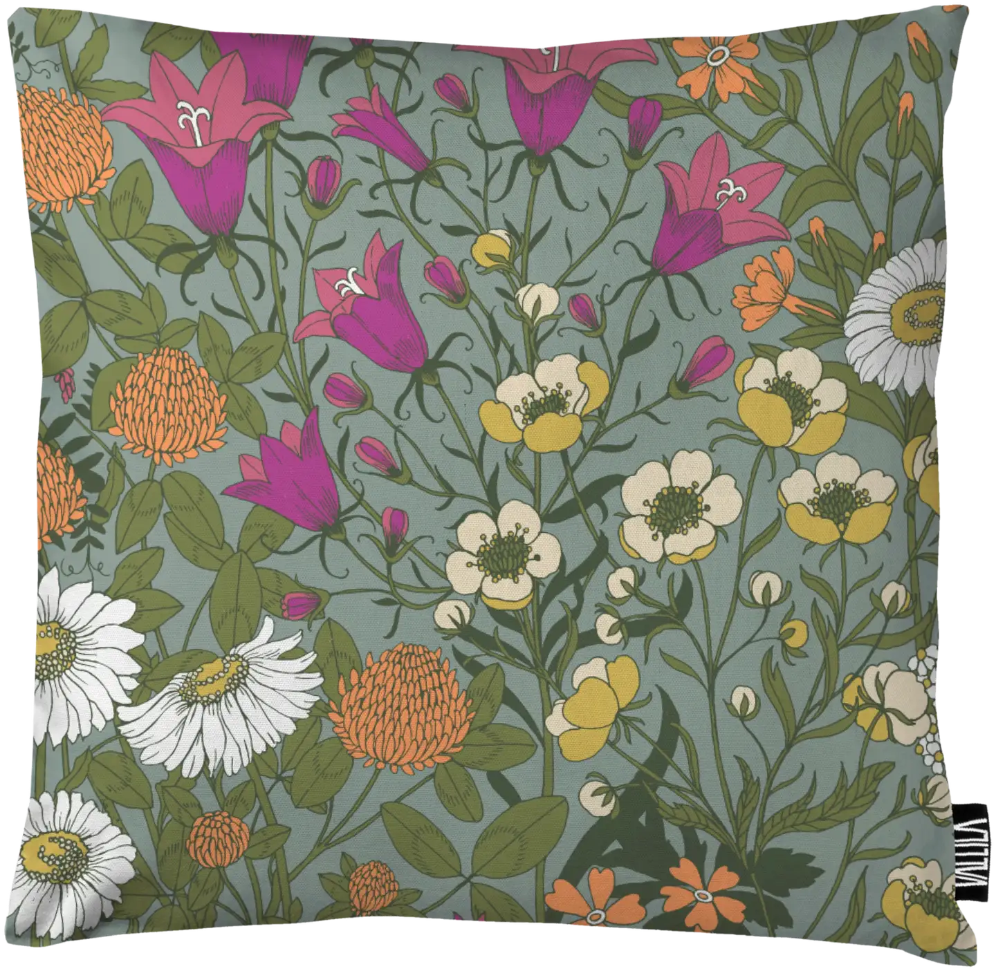 Vallila tyynynpäällinen Ahomaa 43x43 cm gvihreä/pinkki - 1