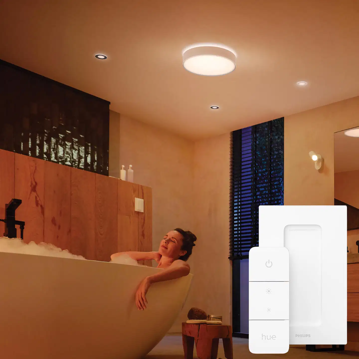 Philips Hue Devere -kattovalaisin kylpyhuoneeseen 19W 2200-6500K 2450LM keskikoko valkoinen - 9