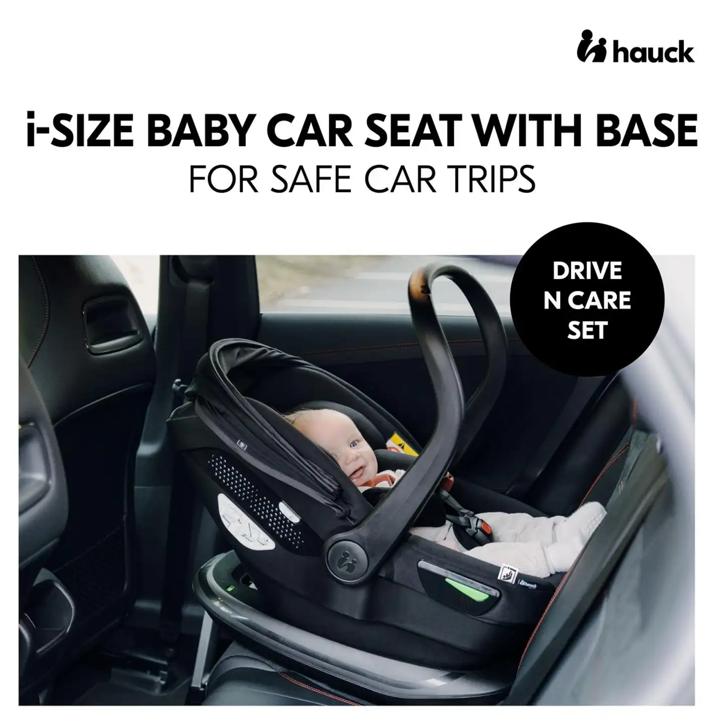 Hauck turvaistuin + telakka Drive N Care Set 40-87 cm musta - 10