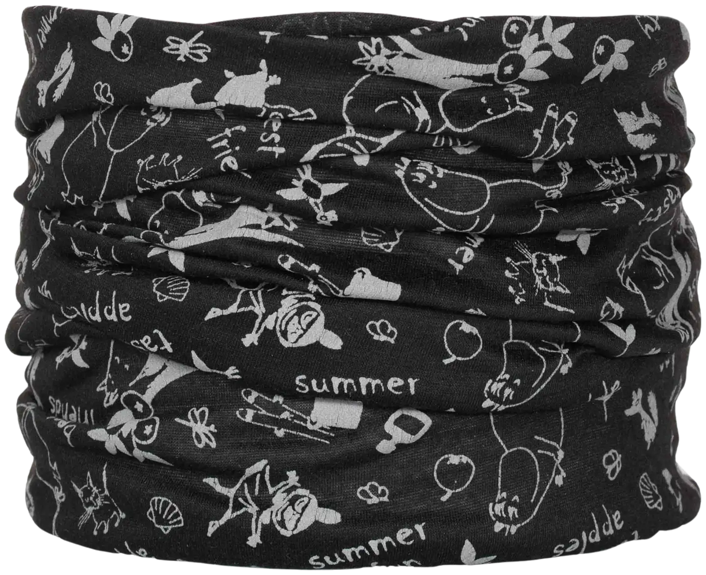 Muumi lasten heijastava tuubihuivi - BLACK - 1