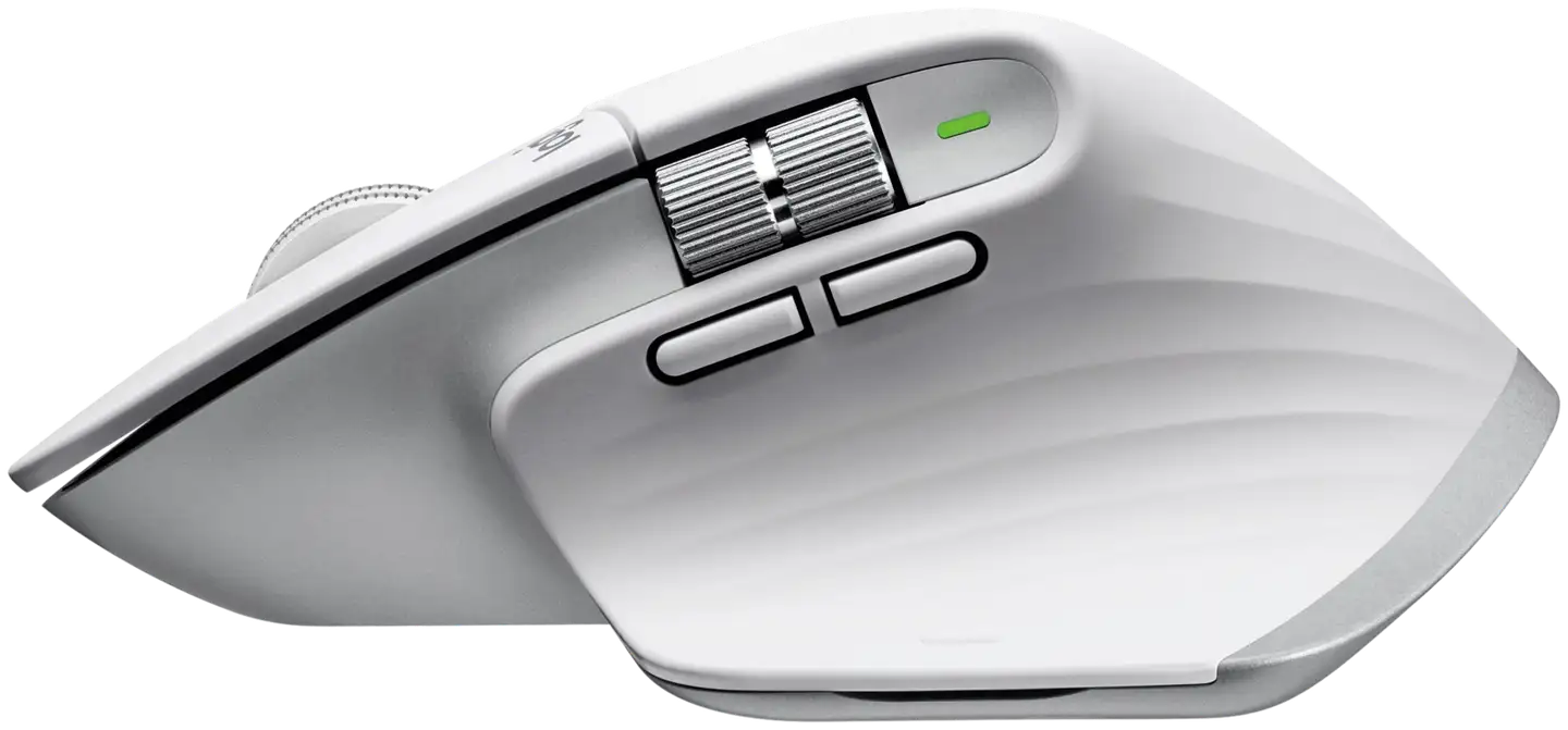 LOGITECH MX Master 3S Performance Wireless Mouse - PALE GREY - 8