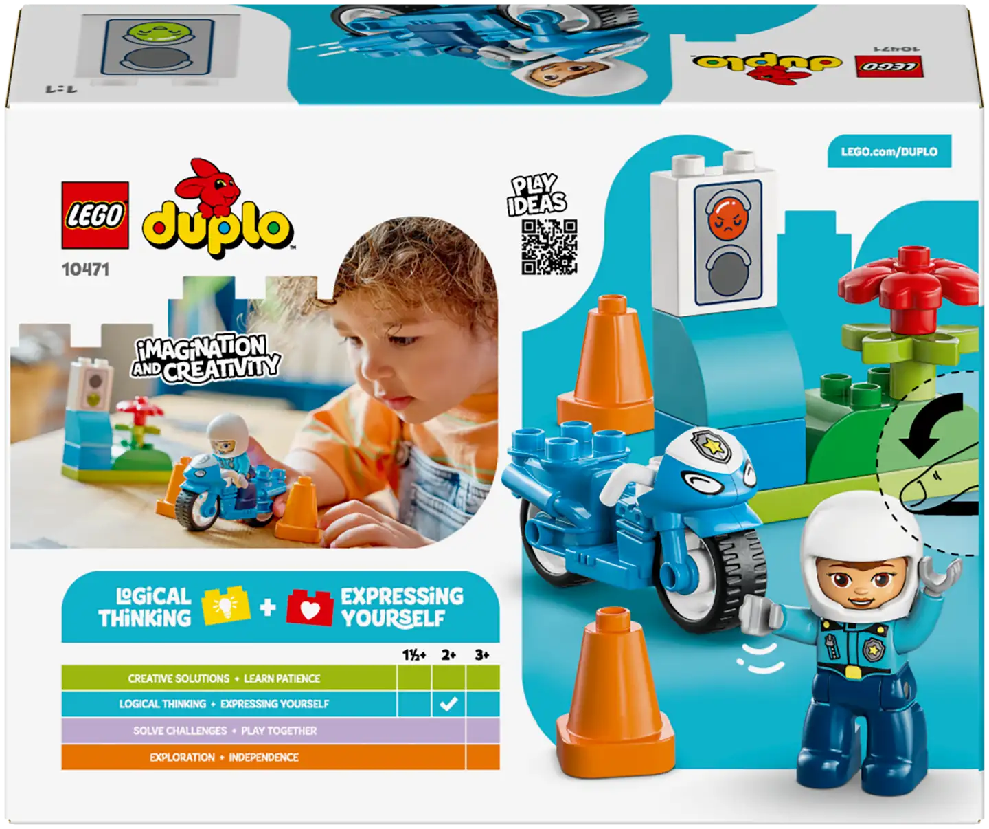 LEGO® DUPLO Town 10471 Sininen poliisimoottoripyörä - 4